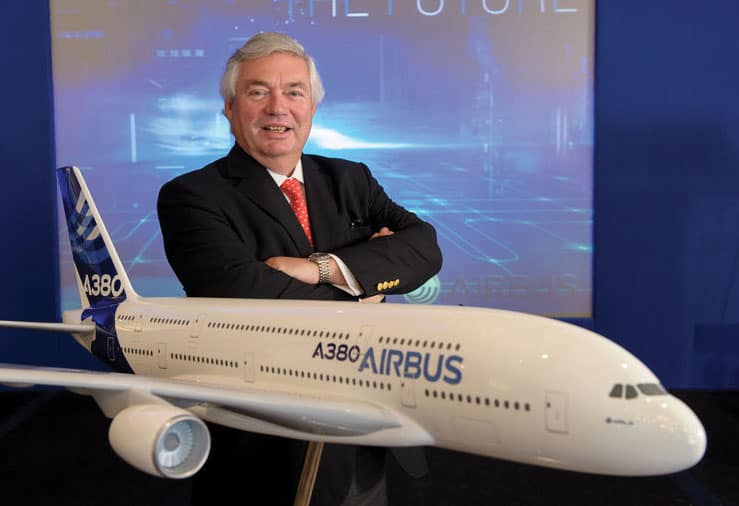 Airbus COO John Leahy is confident his A350 bests Boeing’s Dreamliner, and competes with the in-development 777X.