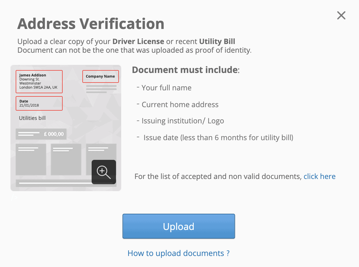 etoro account verification - address verification
