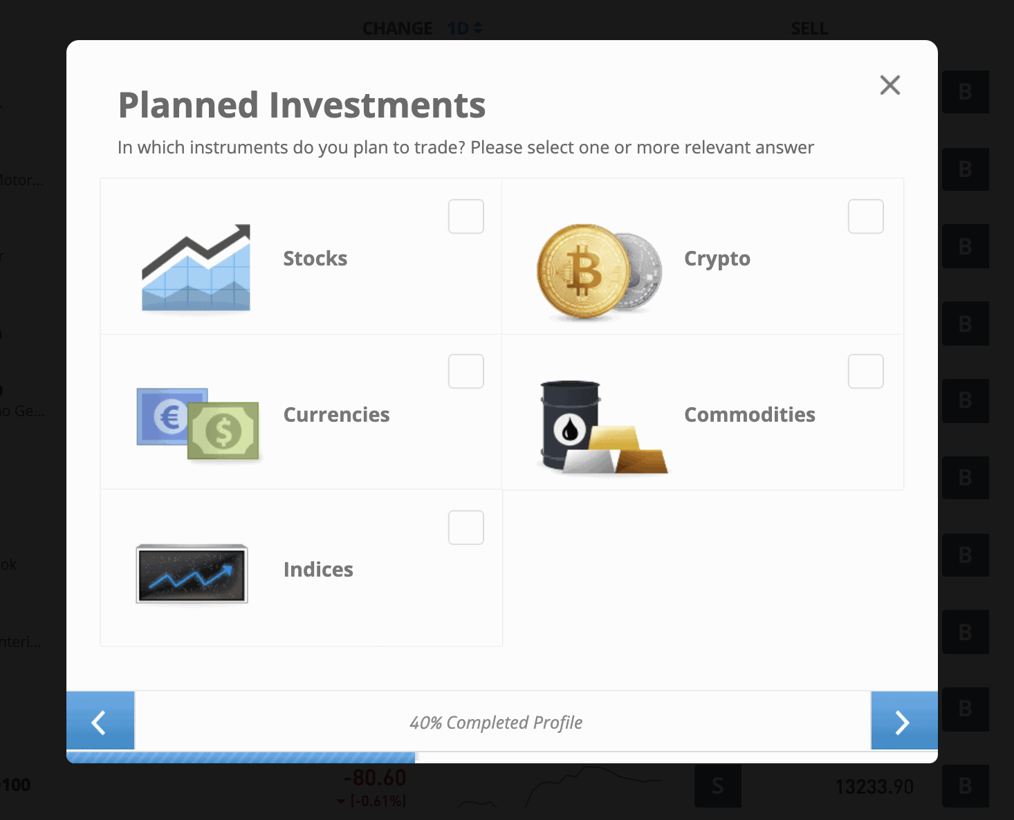 etoro account verification - investment product